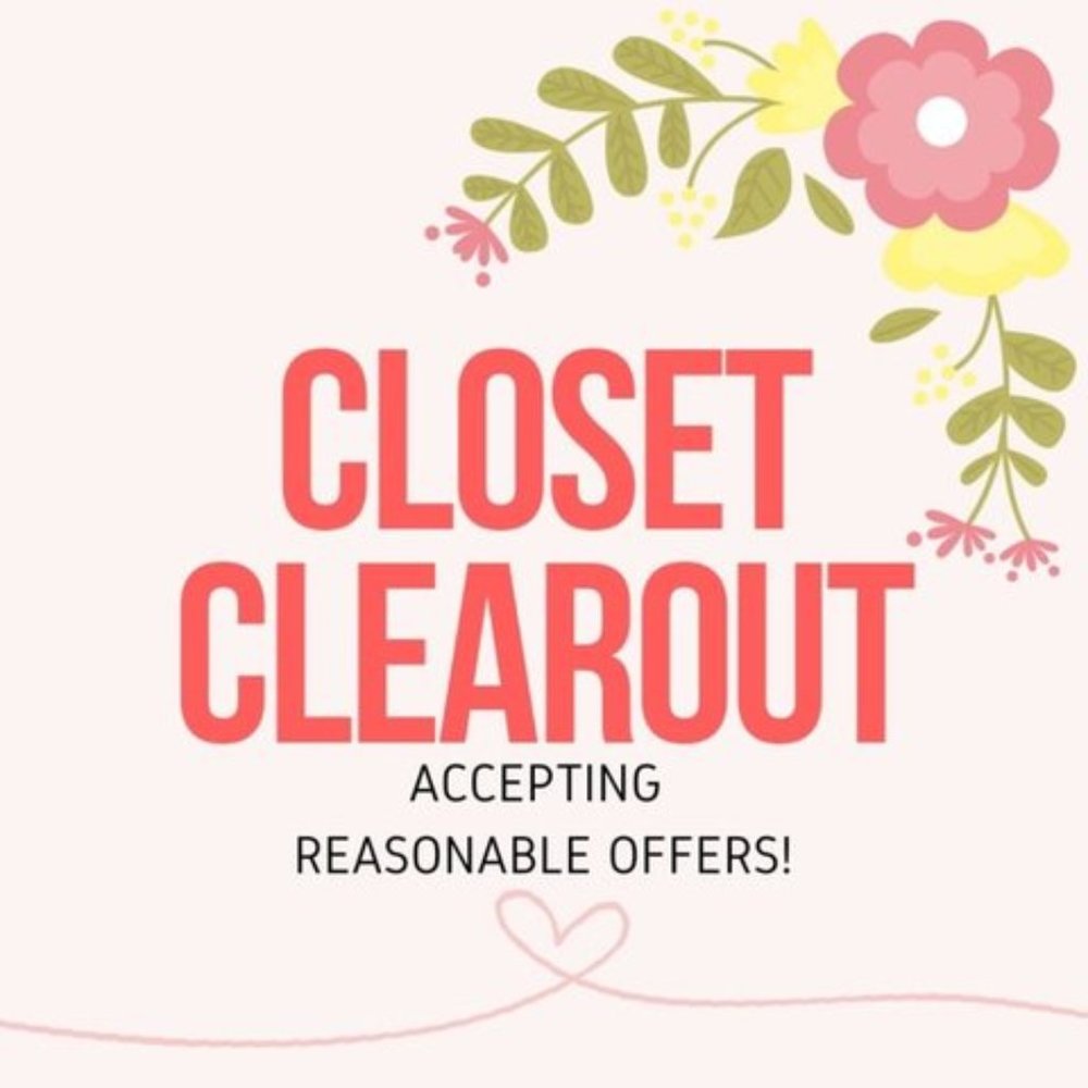 CLOSET CLEAR OUT MAJOR SALE!!!